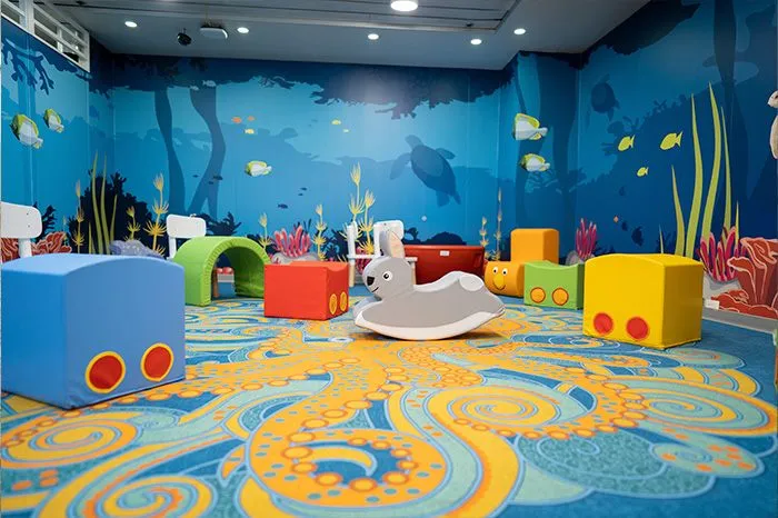 Kids play area on board the Balearia Caribbean Jaume II ferry from Fort Lauderdale to Bimini