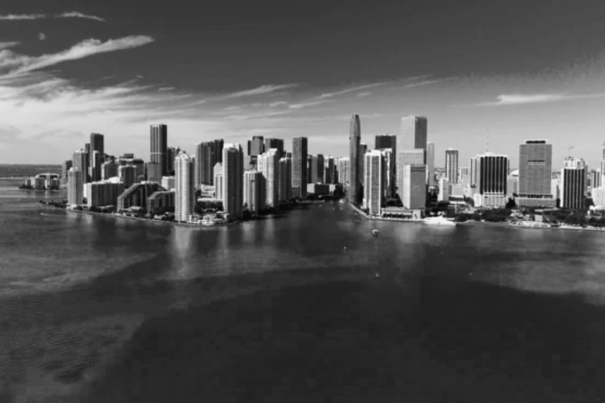 Downtown Miami Brickell skyline Biscayne Bay